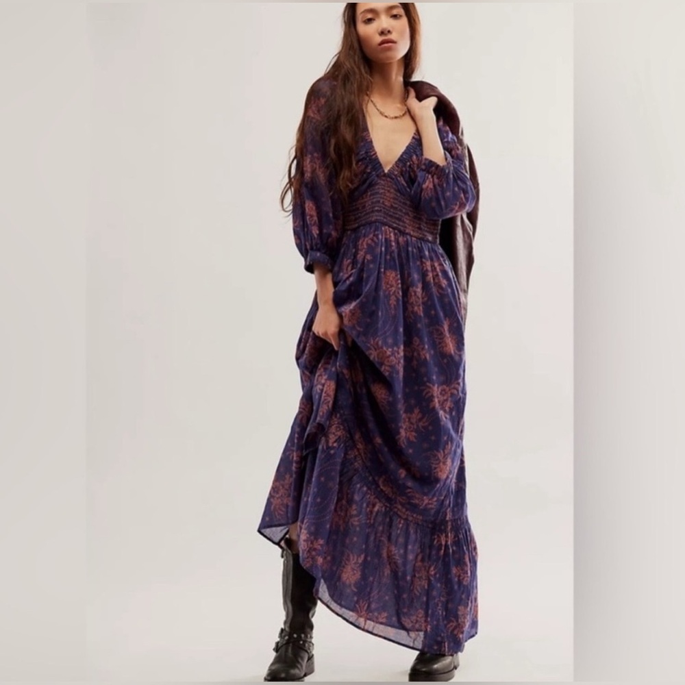 NWOT Free People Golden Hour maxi dress - S